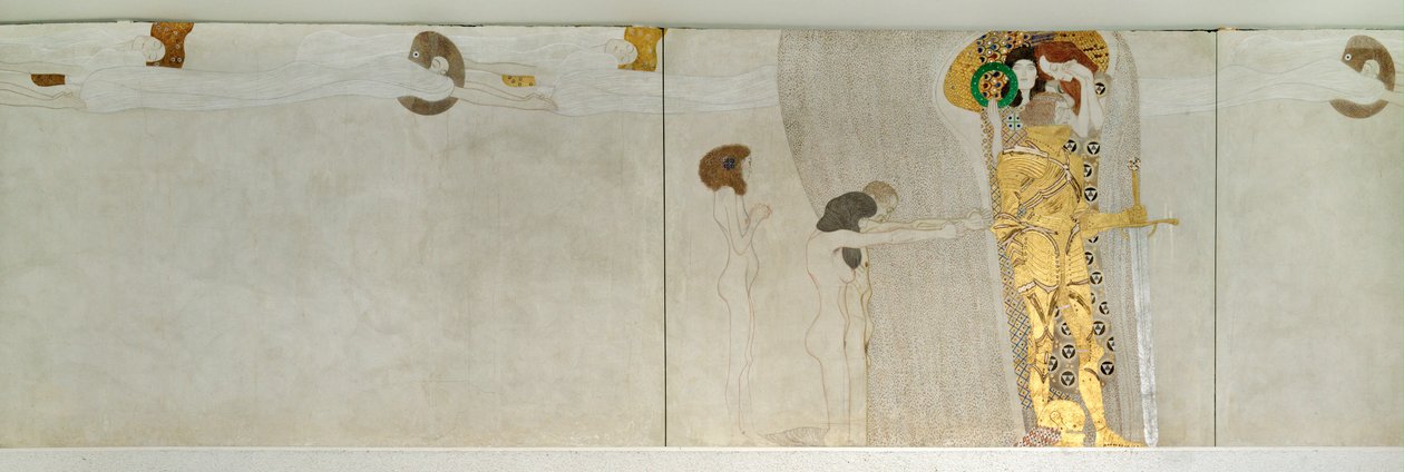 La frise Beethoven, détail - Gustav Klimt