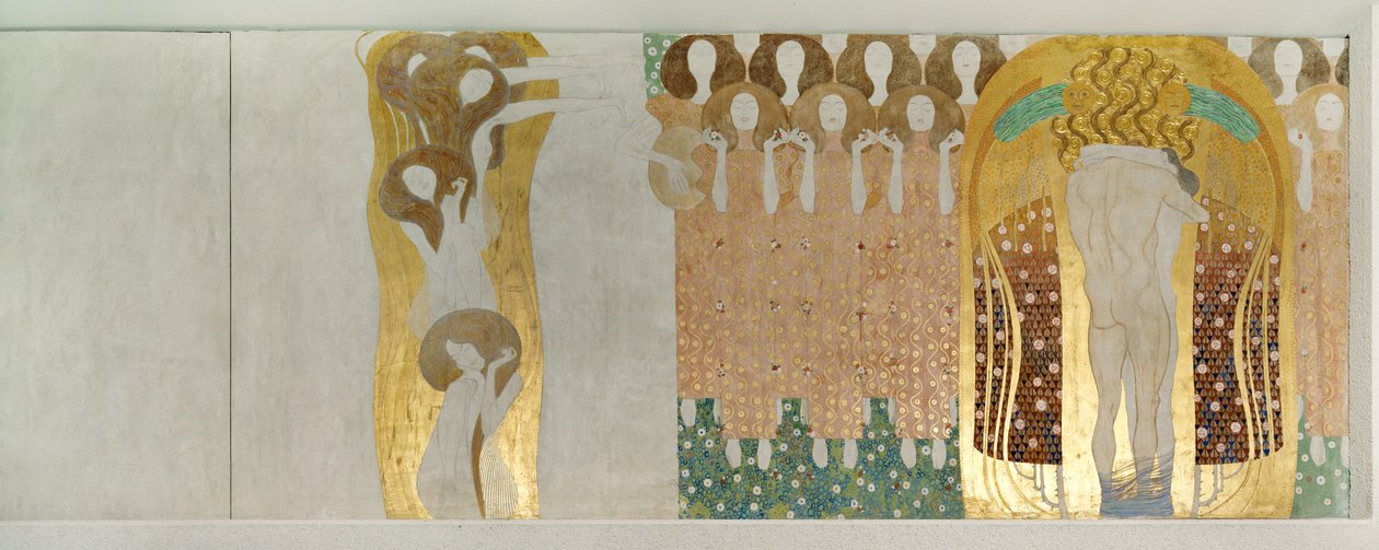La frise Beethoven, détail - Gustav Klimt