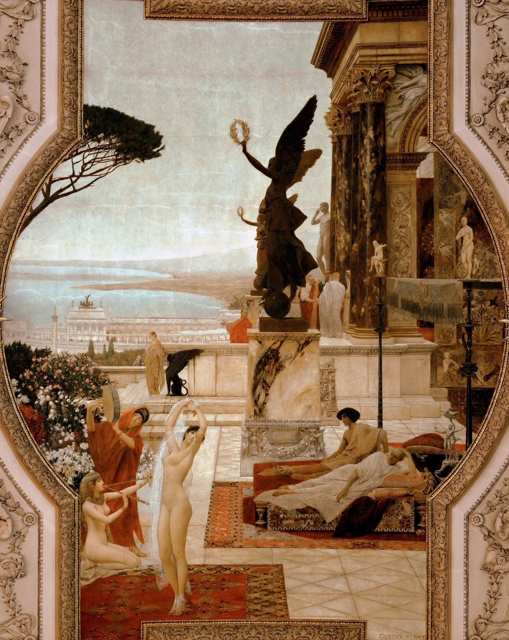Le Théâtre de Taormina, 1884-1888 - Gustav Klimt