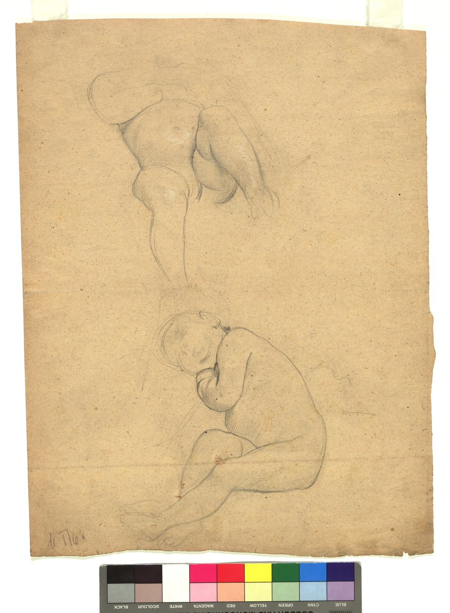 Zwei Studien zu Kinderakten - Gustav Klimt