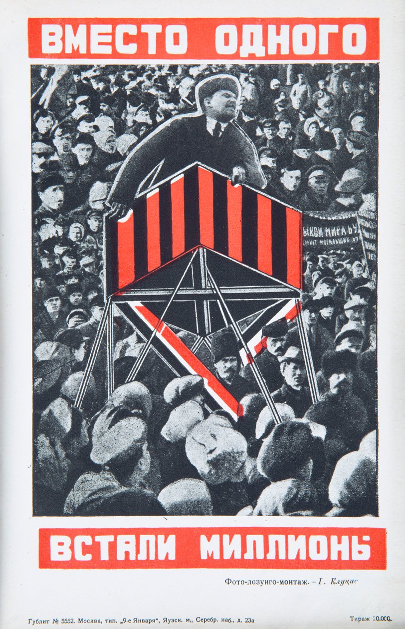 Vladimir Lénine, vers 1934 - Gustav Klutsis