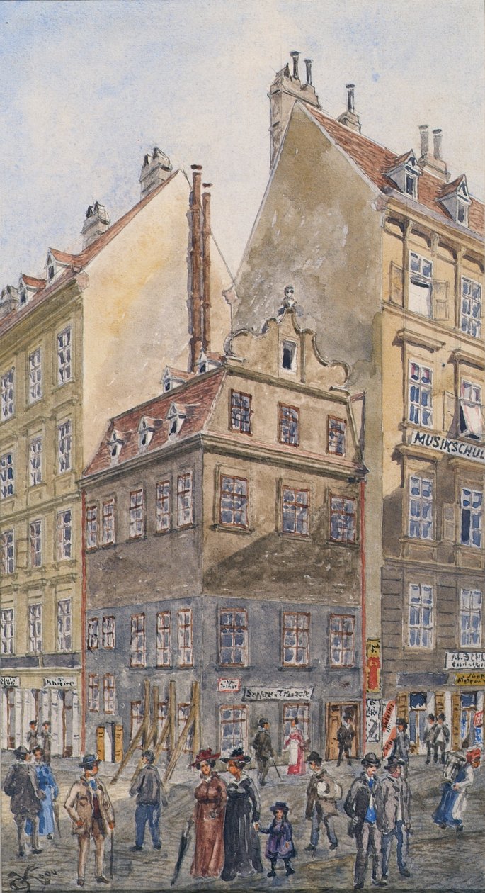 Le Salzgries à Vienne (coin du Tiefen Graben) - Gustav Korompay