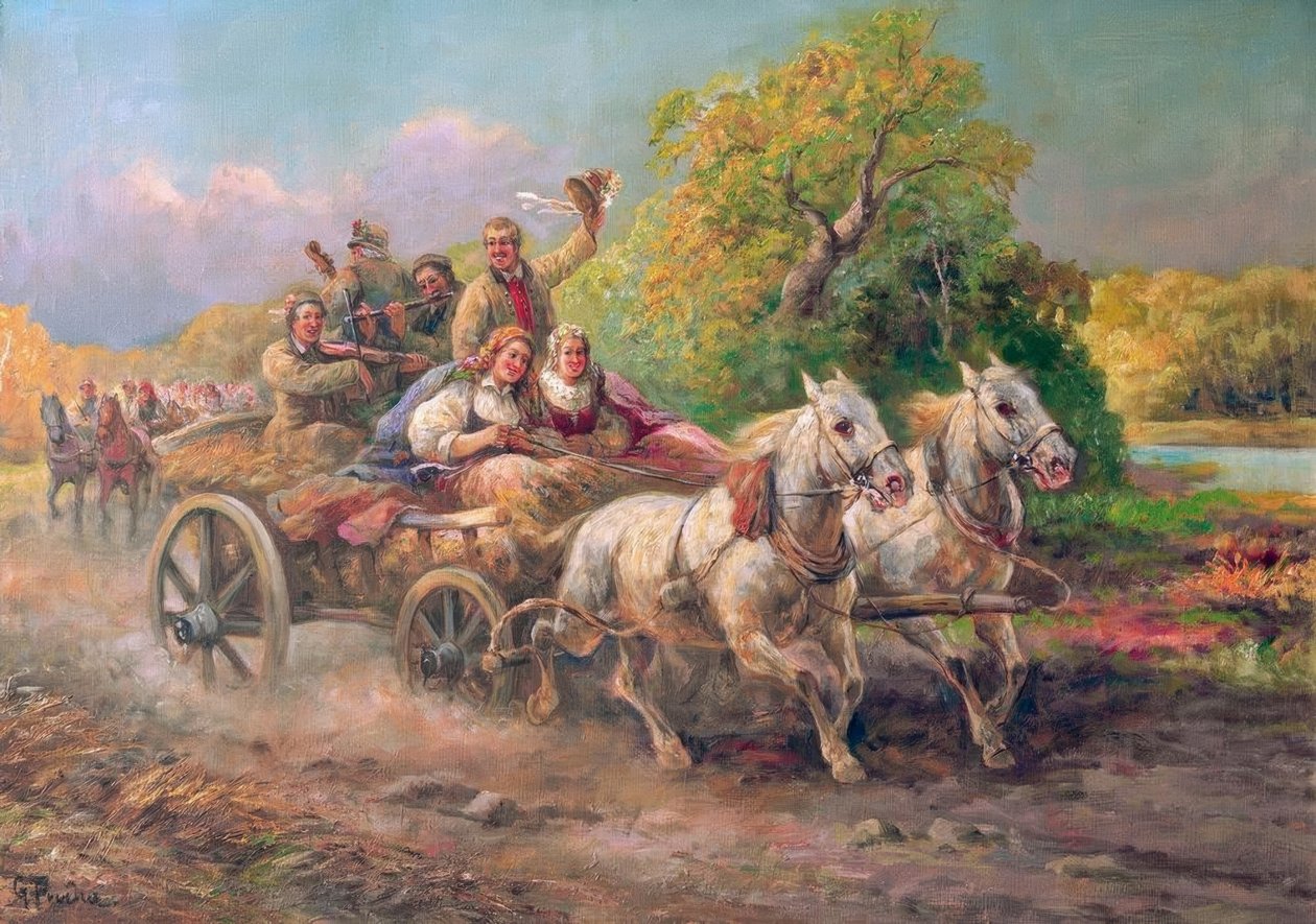 Cortège de mariage hongrois - Gustav Prucha