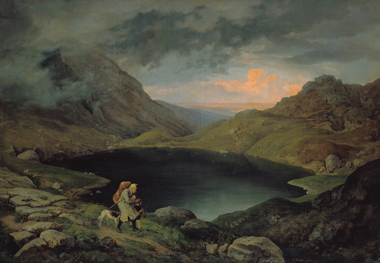 Lac dans les monts des Géants, 1839 - Gustav Karl Ludwig Richter