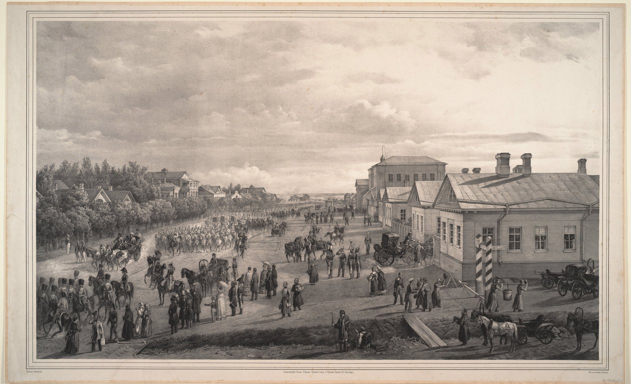 Parade des Chevaliers Gardes à Krasnoye Selo, 1848 - Gustav Schwarz