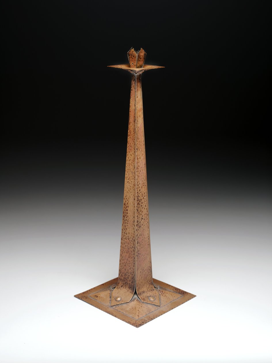 Chandelier, vers 1907 (cuivre) - Gustav Stickley