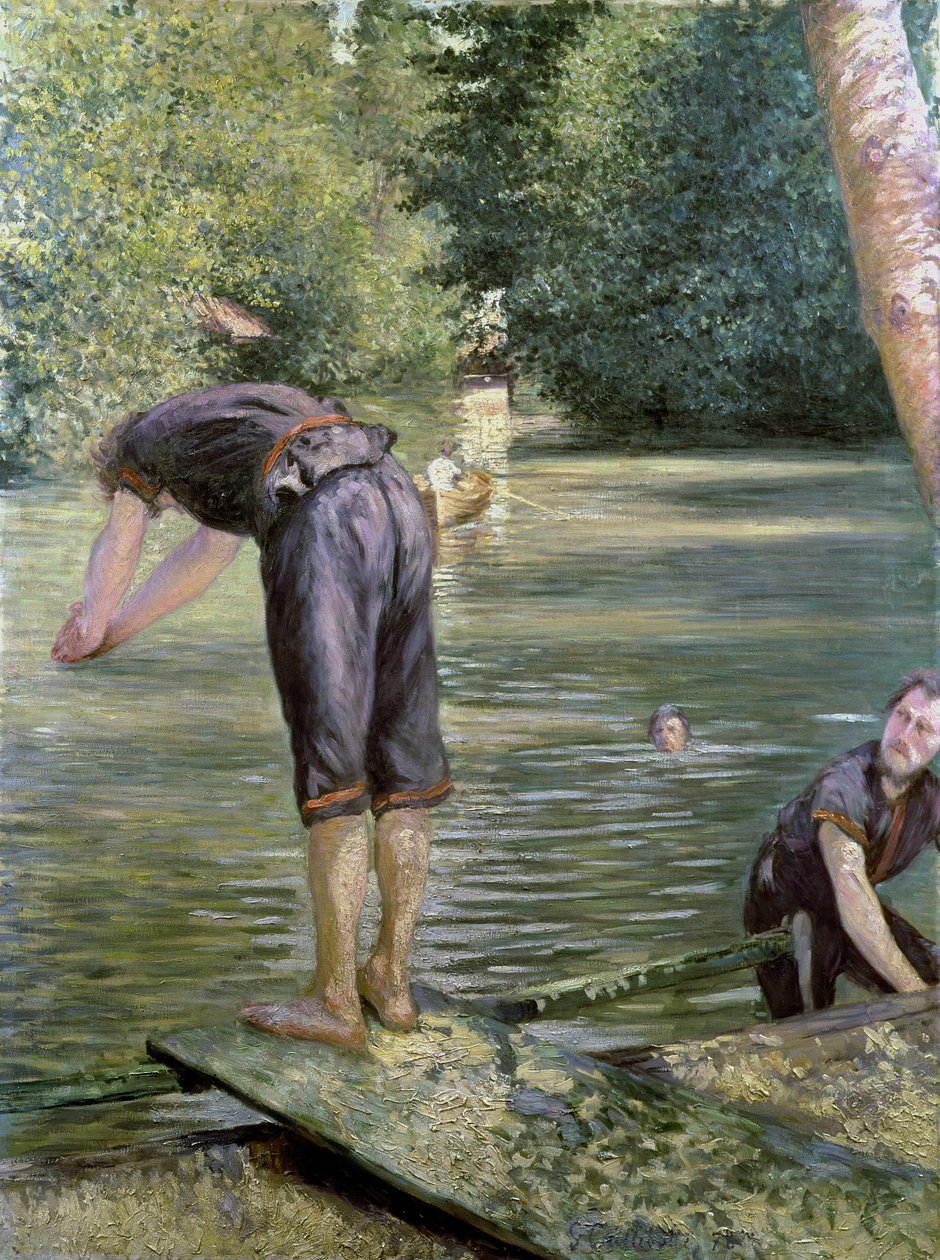 Baigneurs sur les rives de l