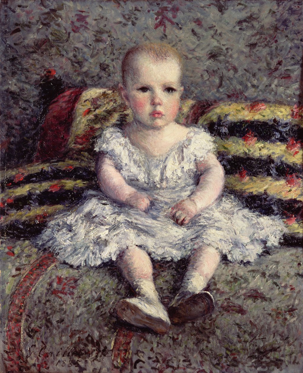 Enfant sur un canapé, 1885 - Gustave Caillebotte