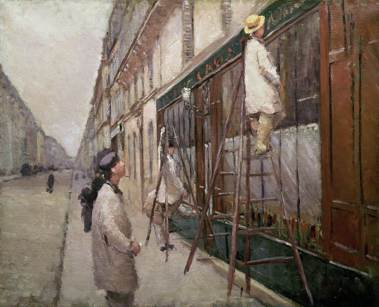 Étude pour Les Peintres, 1877 - Gustave Caillebotte