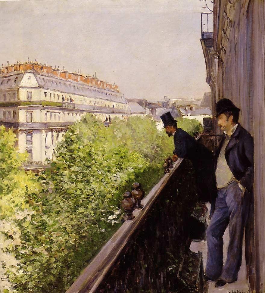 Un balcon - Gustave Caillebotte