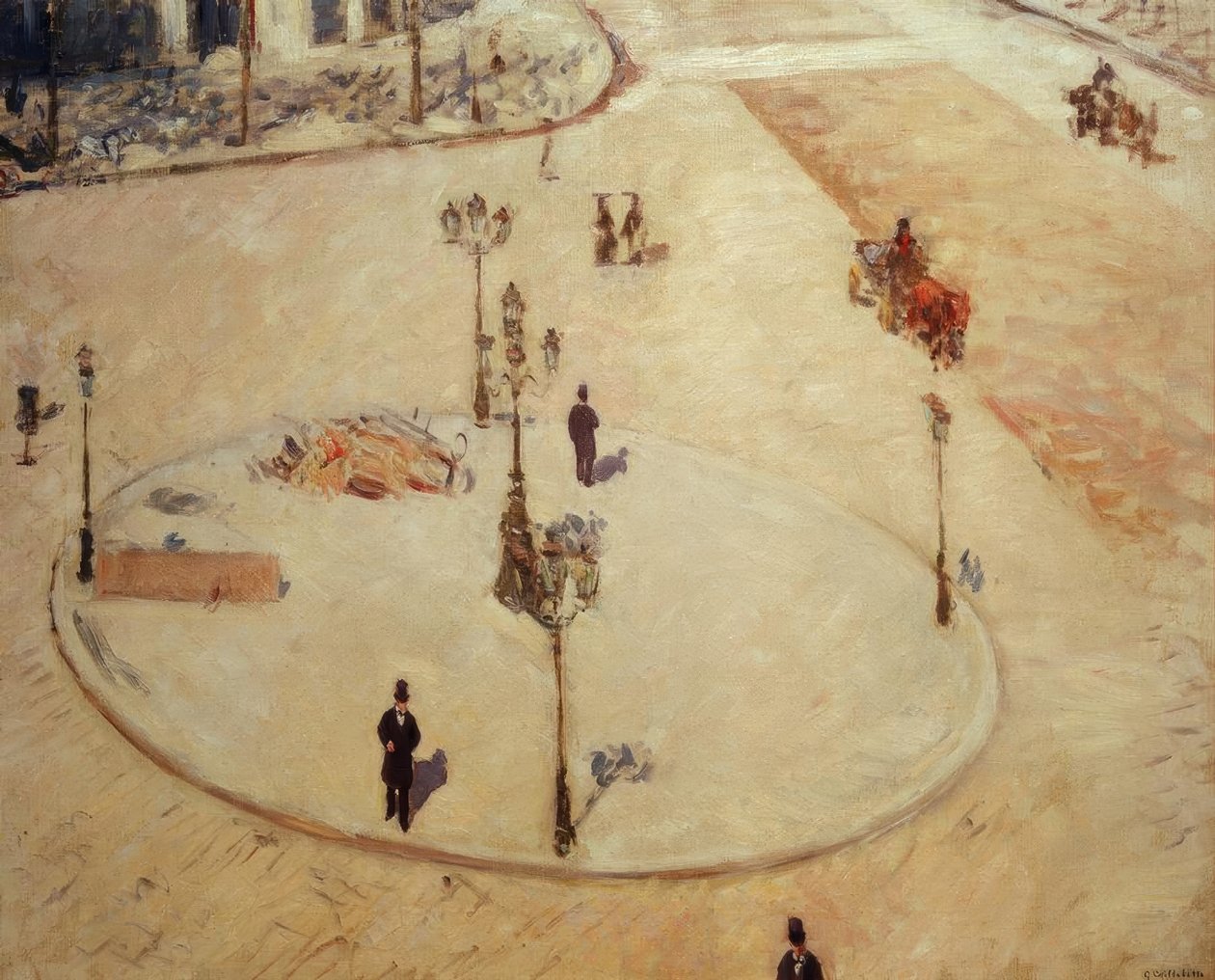 Un refuge, Boulevard Haussmann - Gustave Caillebotte