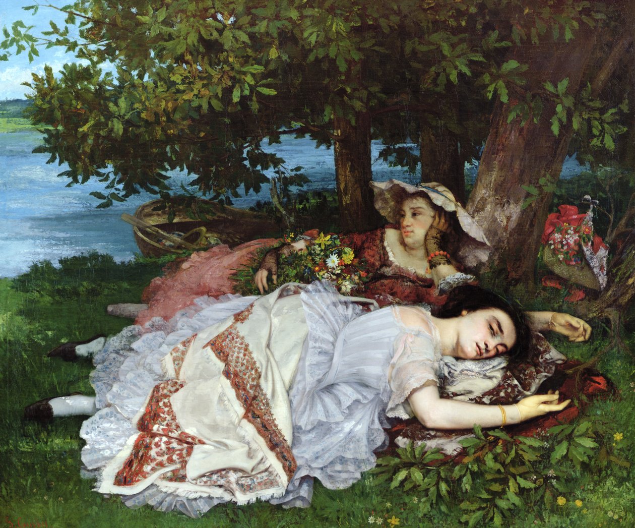 Filles sur les rives de la Seine, 1856-57 - Gustave Courbet