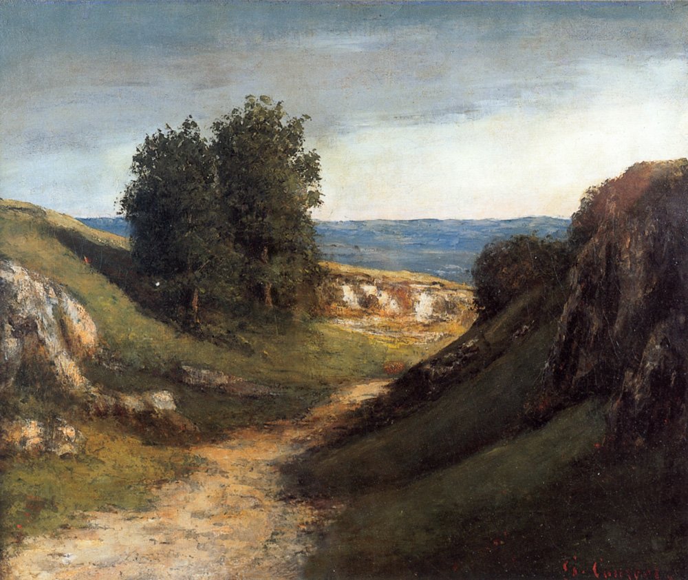 Paysage de Gruyère - Gustave Courbet