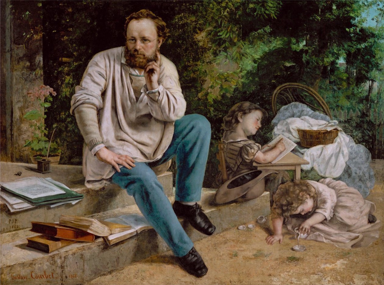 Pierre-Joseph Proudhon et ses enfants - Gustave Courbet