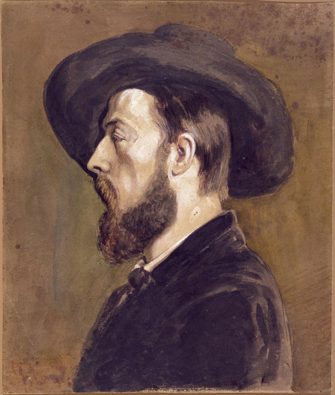 Portrait de Jongkind - Gustave Courbet