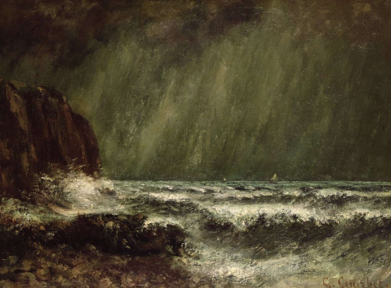Tempête en mer, 1865 - Gustave Courbet