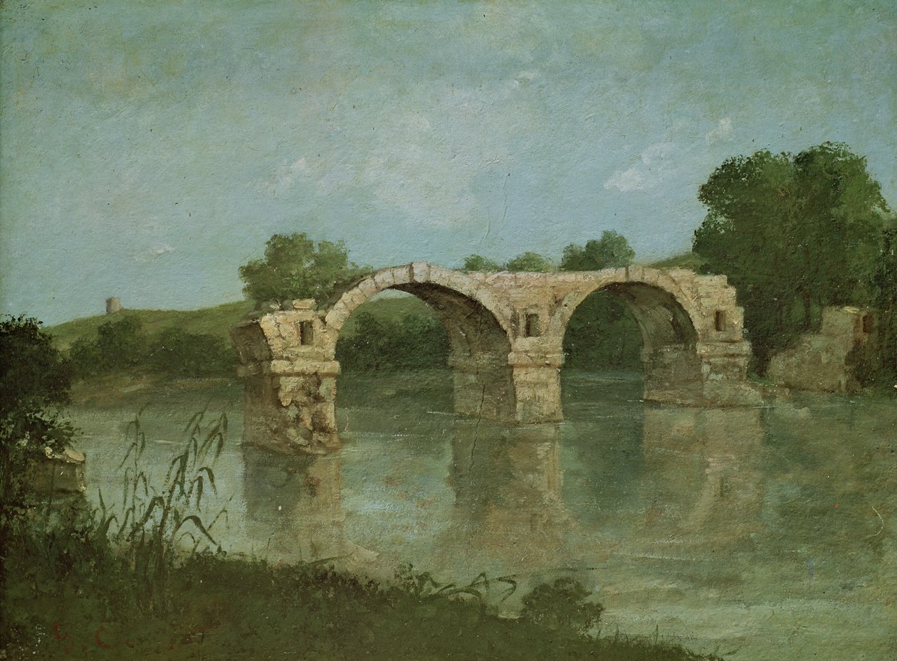Le Pont à Ambrussum - Gustave Courbet