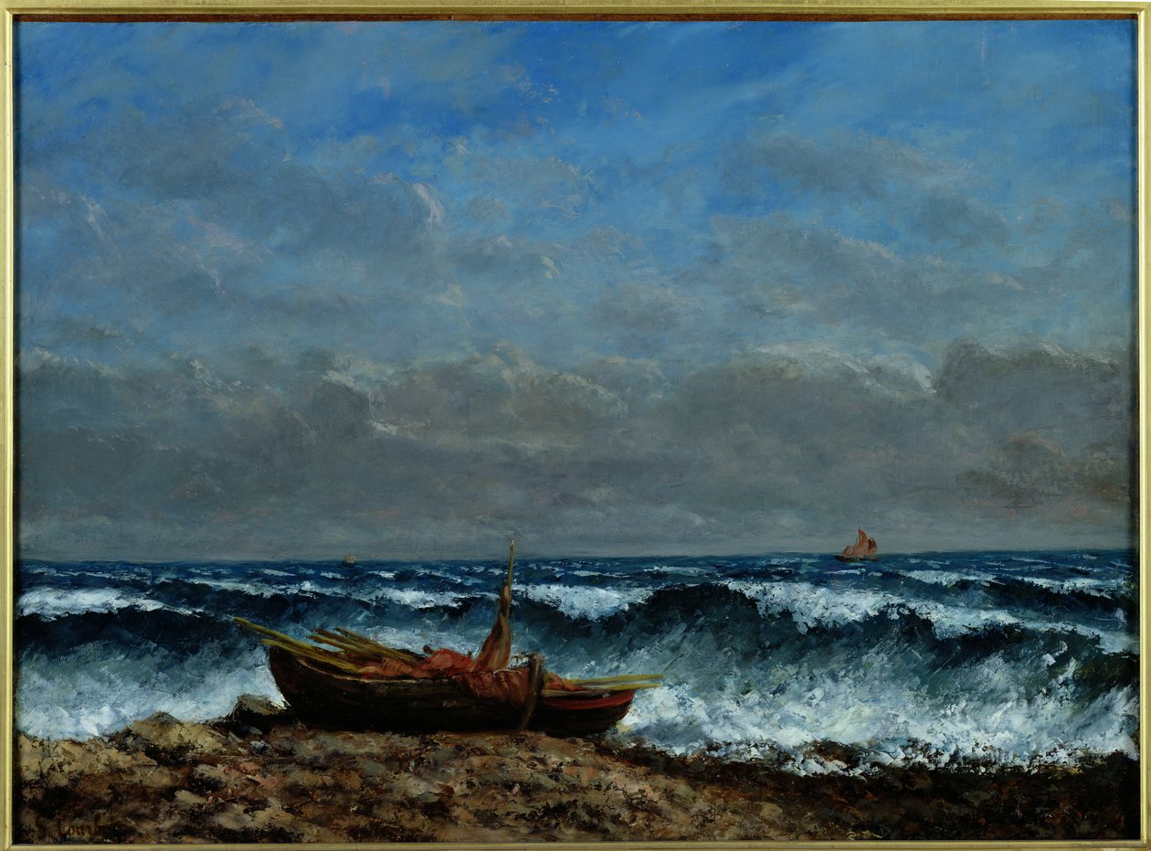 La Mer orageuse ou, La Vague - Gustave Courbet