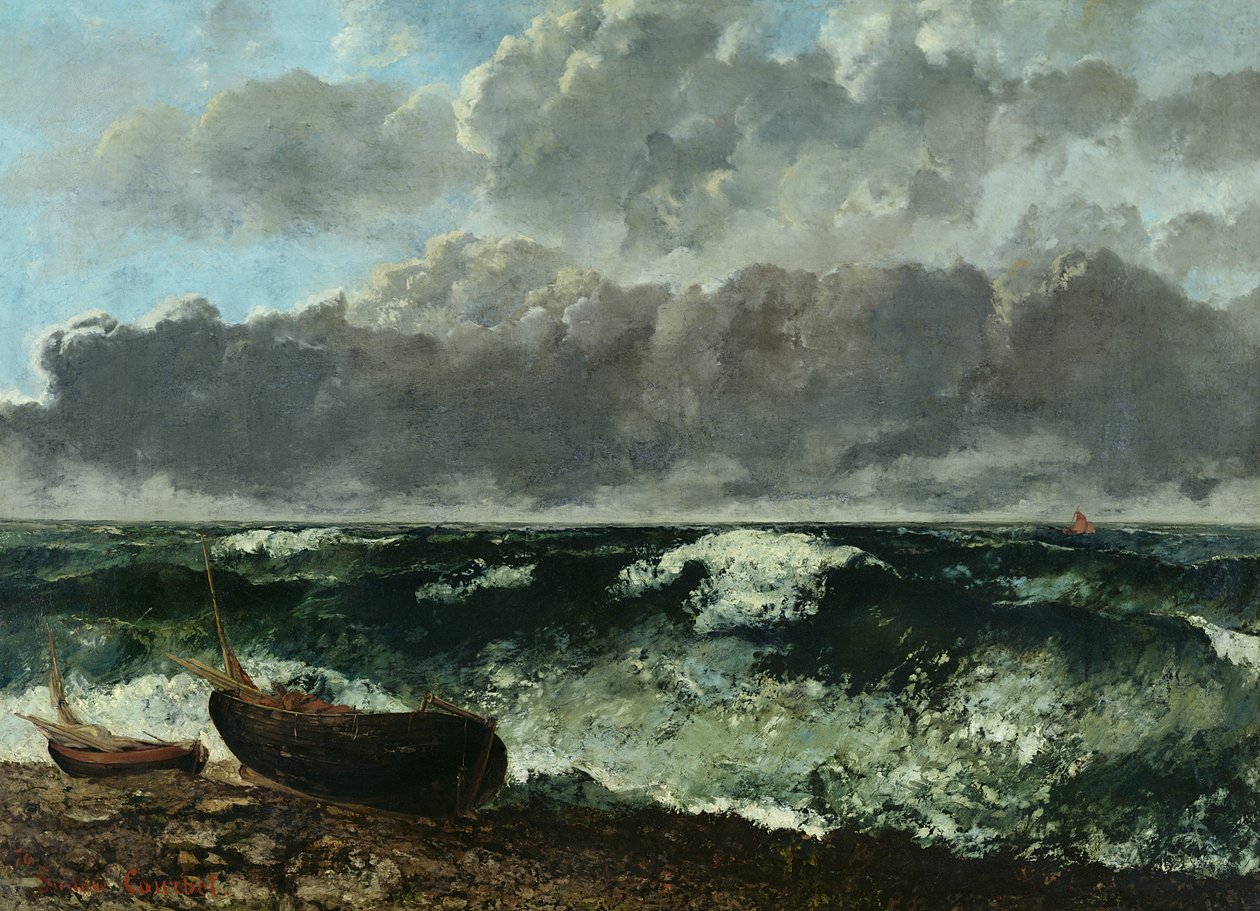 La mer orageuse ou, La Vague, 1870 - Gustave Courbet