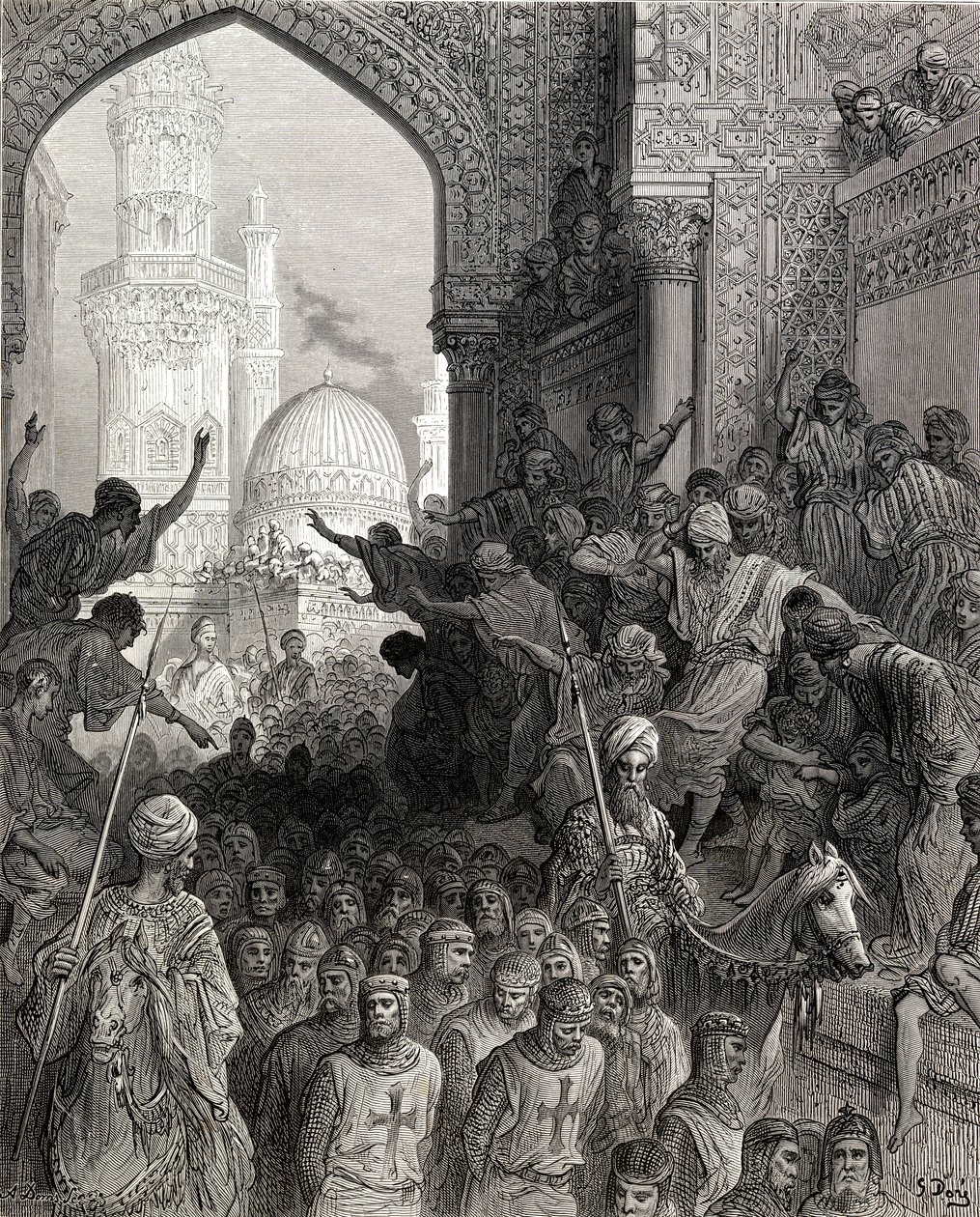 Arrivée au Caire des prisonniers de Munich, illustration de 