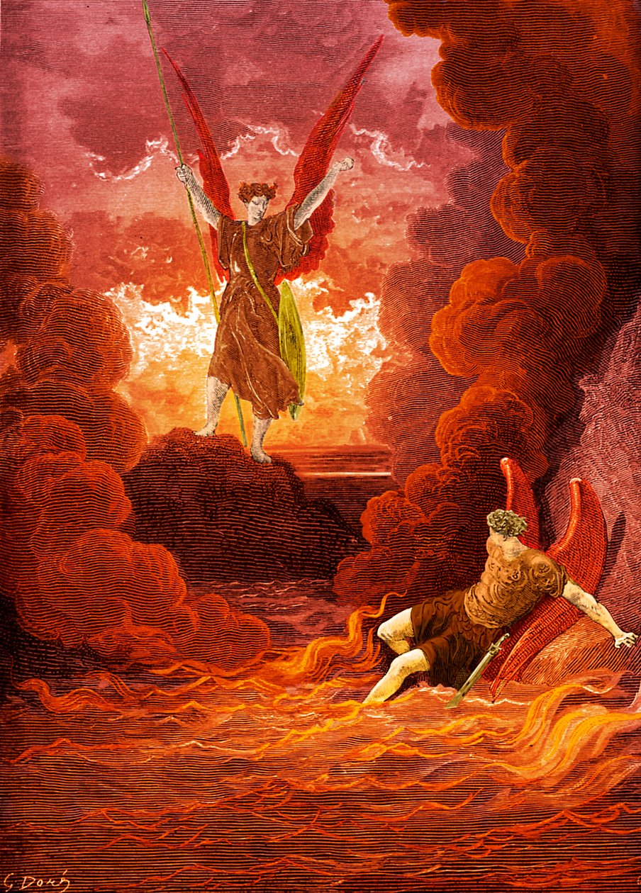 Le Paradis perdu : Satan et Belzébuth - Gustave Dore