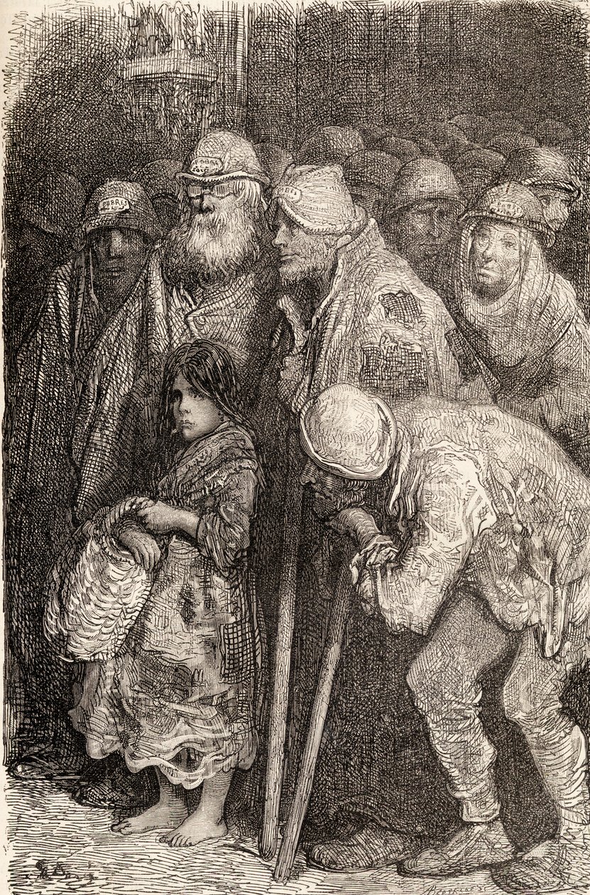 Mendiants espagnols de Burgos, Espagne au XIXe siècle, 1878 - Gustave Dore