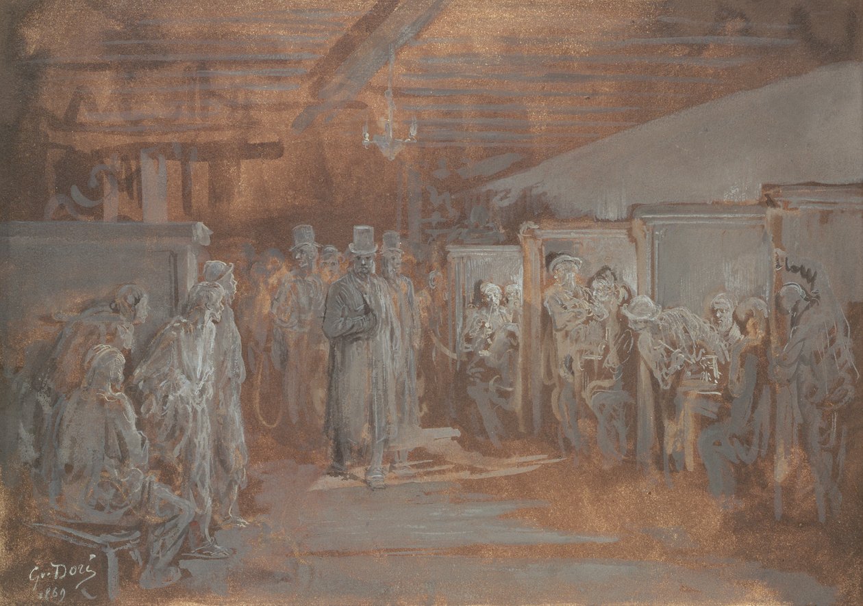 Taverne à Whitechapel, 1869 - Gustave Dore
