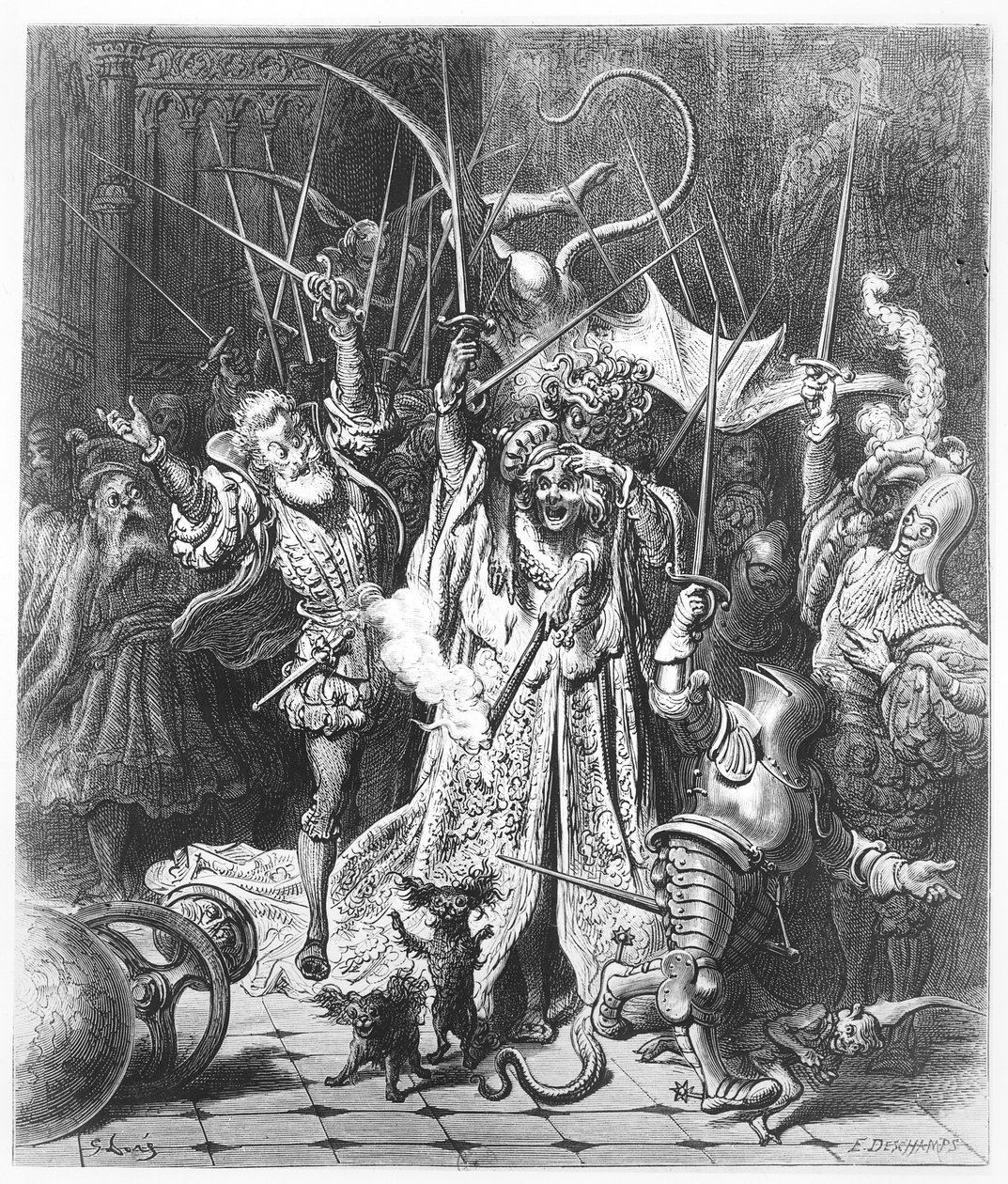 Le joueur de Pinochle, illustration de 