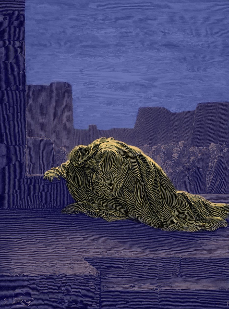 Le prophète Esdras priant, par Gustave Doré - Gustave Dore