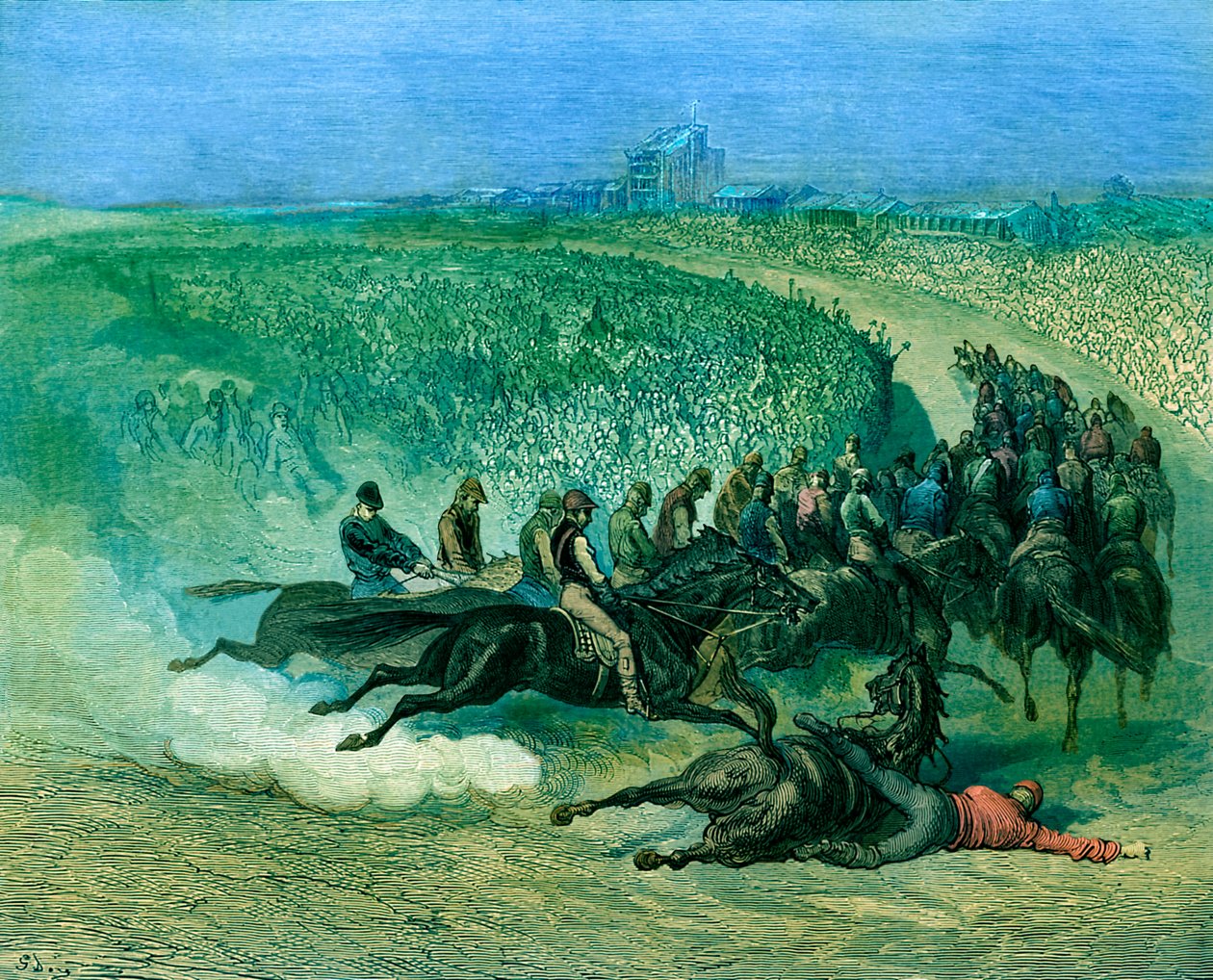 Derby victorien à Tattenham Corner - Gustave Dore