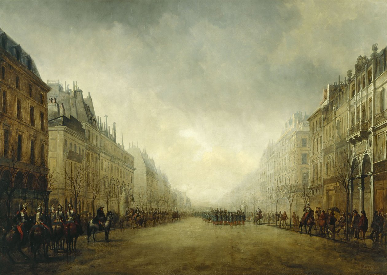 Revue passée par le Prince-Président sur les Grands Boulevards - Gustave Edward Barry