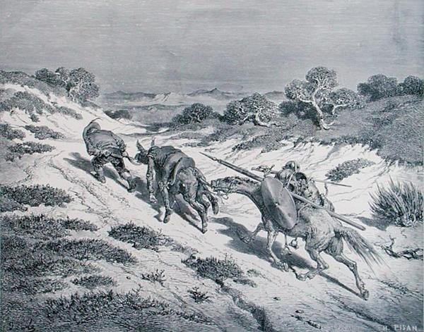Le chevalier battu et son écuyer, de 