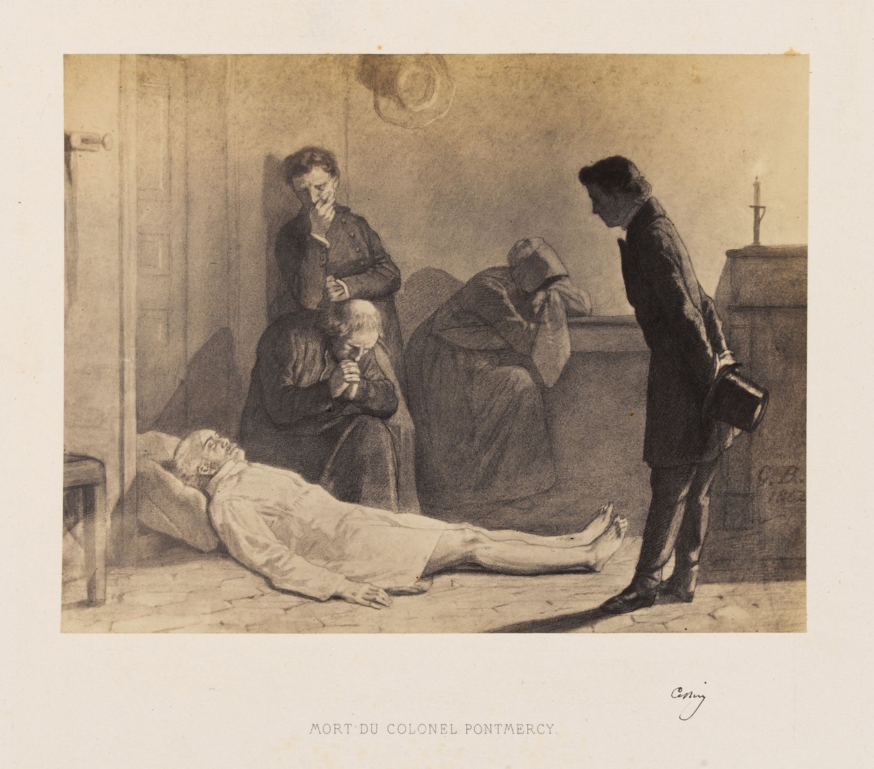 Gustave Brion - Mort du colonel Pontmercy - Gustave Brion