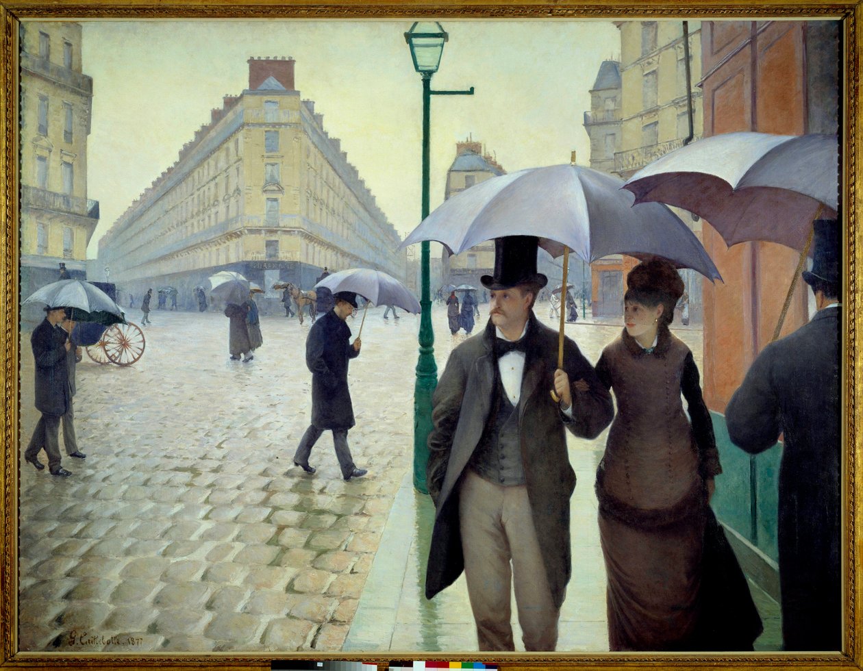 Une rue à Paris par temps de pluie en 1877 - Gustave Caillebotte