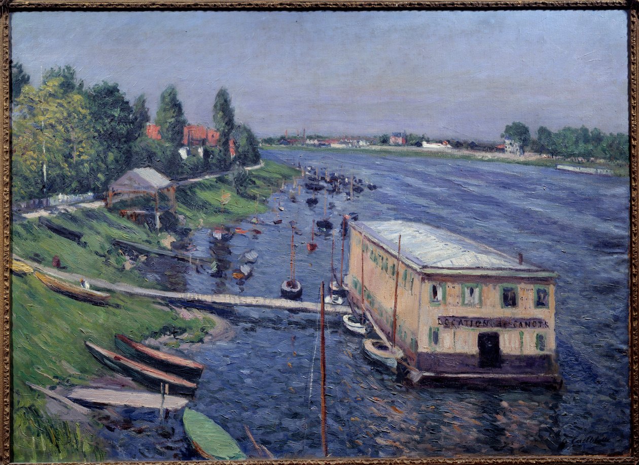 Garage à bateaux à Argenteuil - Gustave Caillebotte