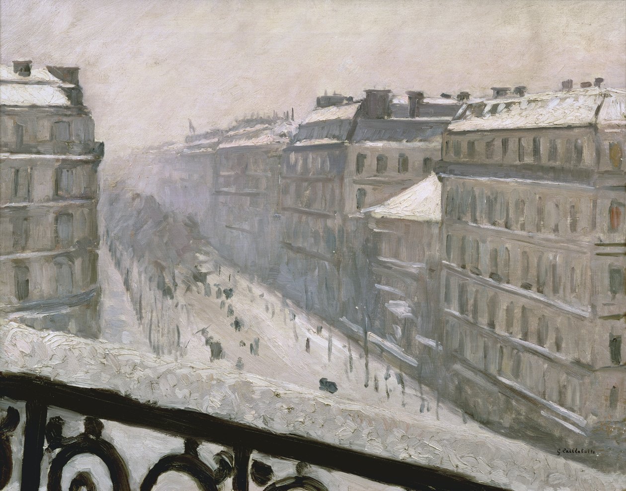 Boulevard Haussmann sous la neige, 1879 ou 1881 - Gustave Caillebotte