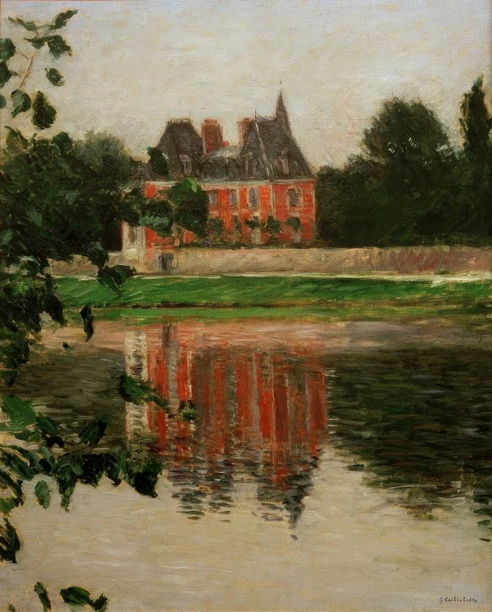 Château au bord de la Seine, Argenteuil - Gustave Caillebotte