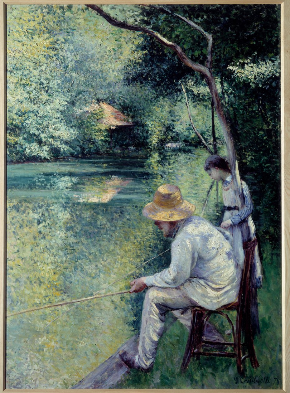 Pêche à la ligne - Gustave Caillebotte