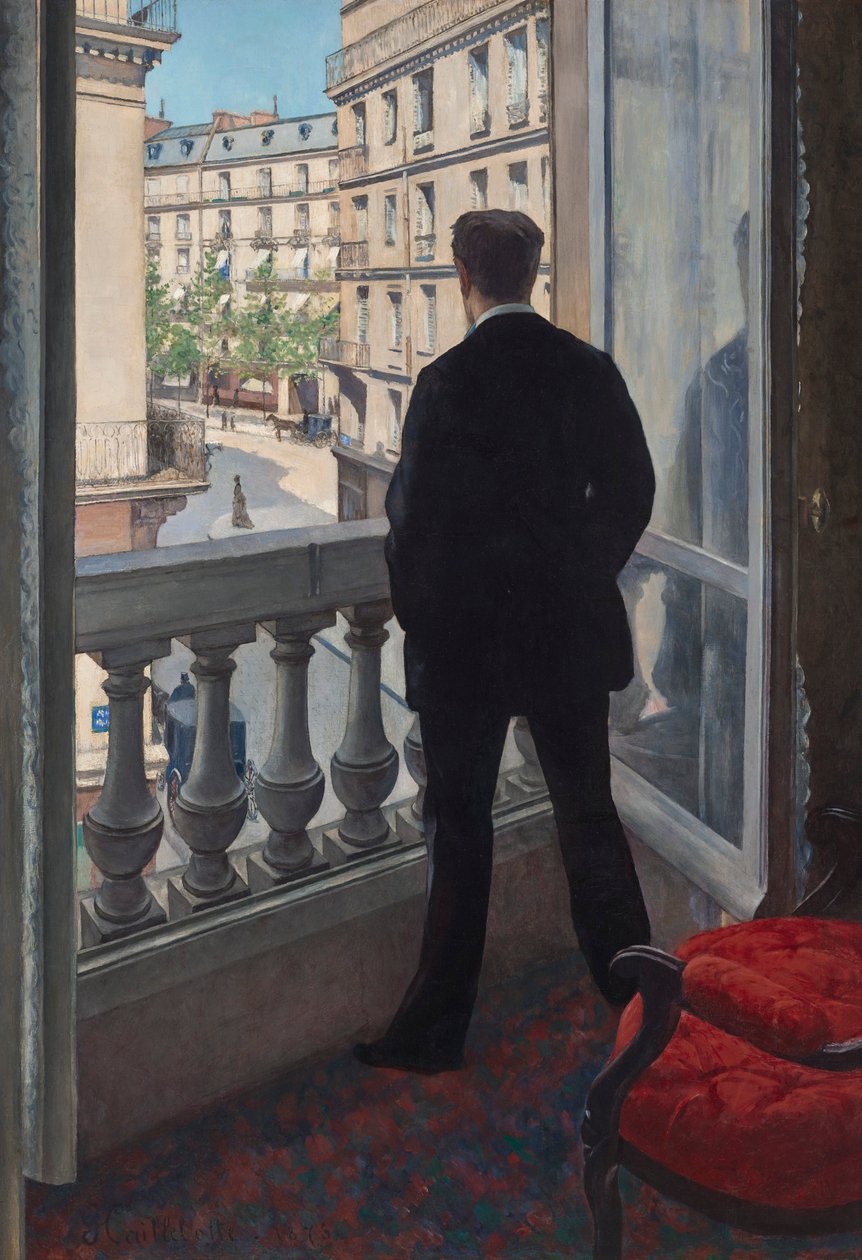 Jeune homme à la fenêtre - Gustave Caillebotte