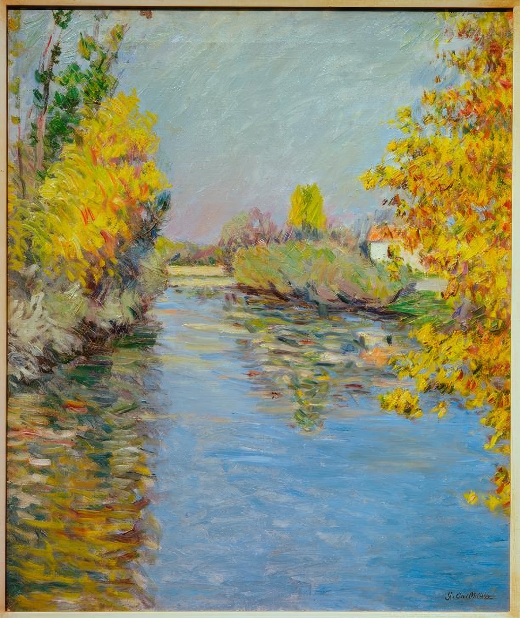 Le petit bras de la Seine, effet d’automne - Gustave Caillebotte