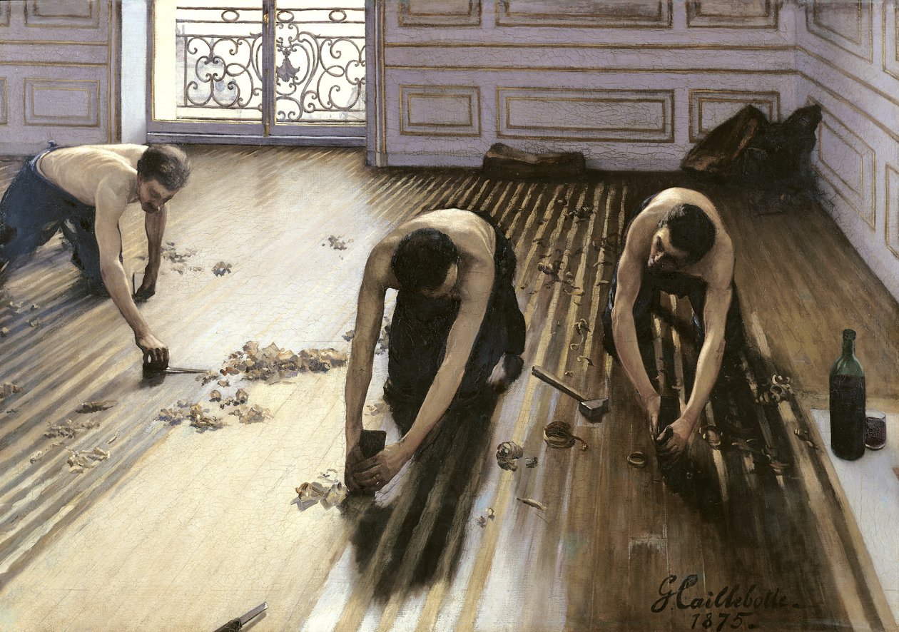 Les Raboteurs de parquet - Gustave Caillebotte