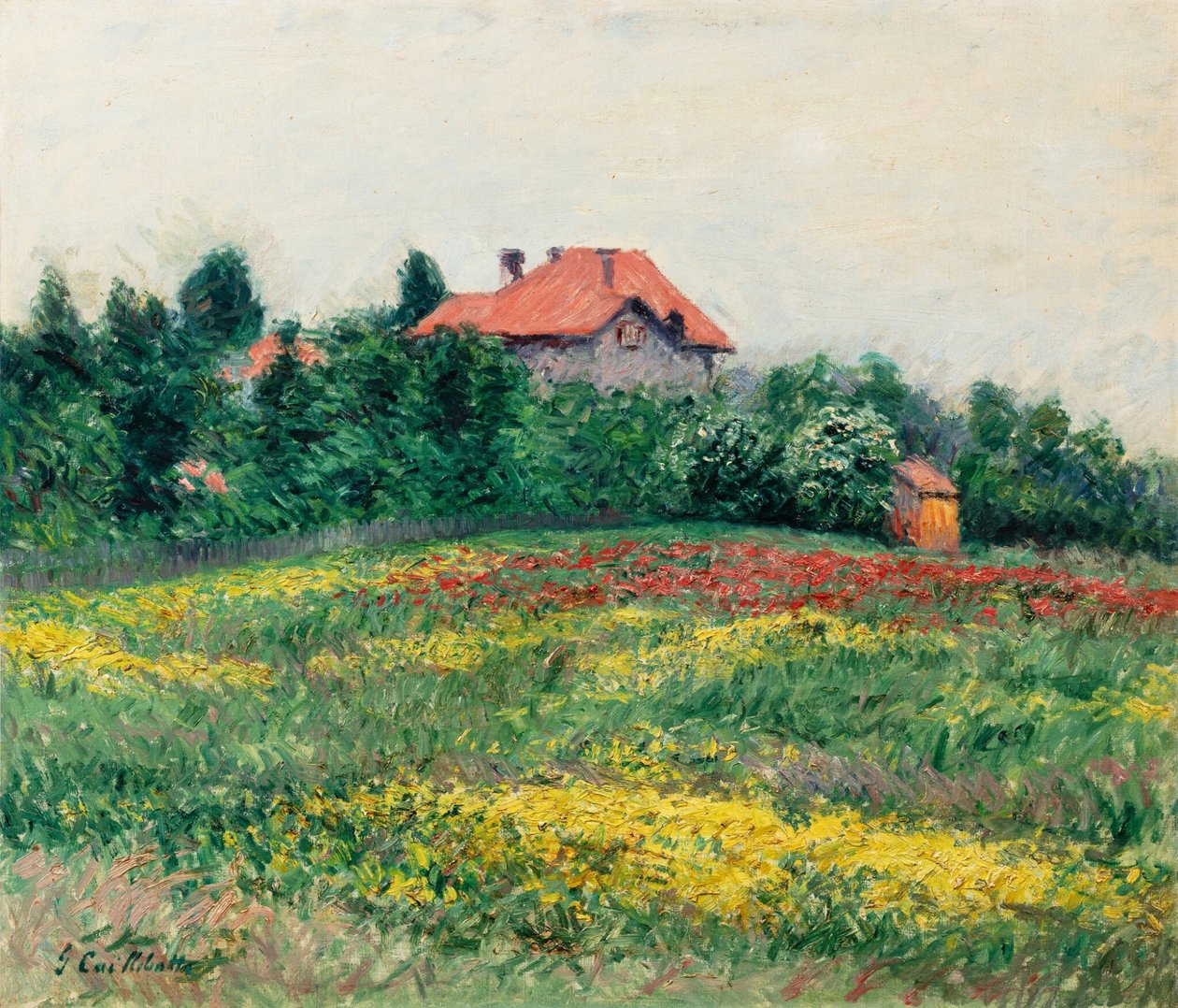 Jardin sauvage au Petit Gennevilliers - Gustave Caillebotte