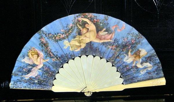 Éventail peint pour Louise Bary, épouse de Charles Garnier - Gustave Clarence Rodolphe Boulanger