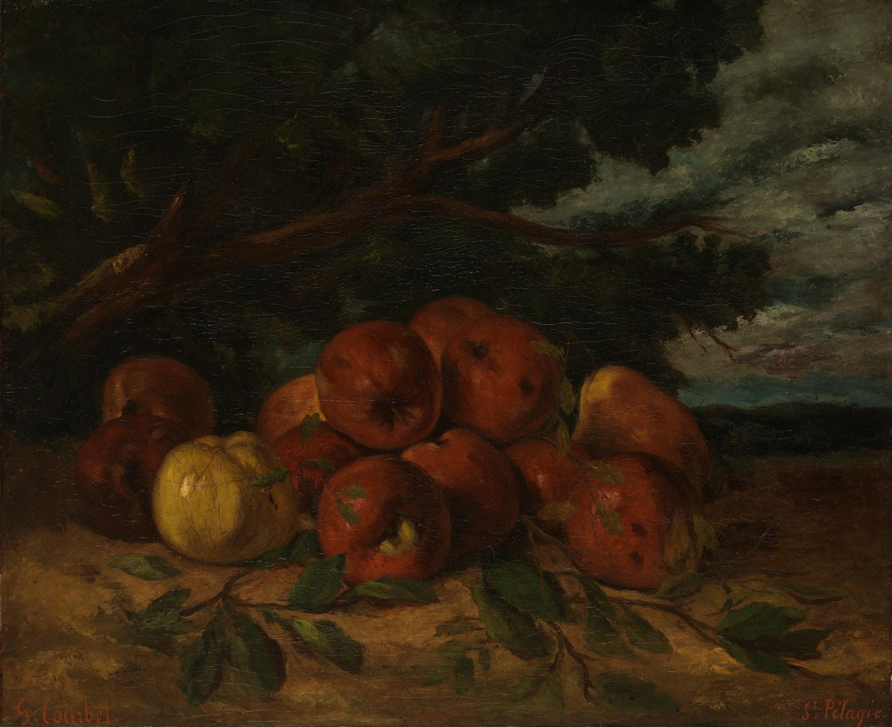 Nature morte aux pommes - Gustave Courbet