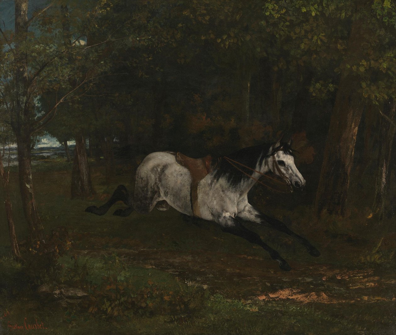 Cheval au galop - Gustave Courbet