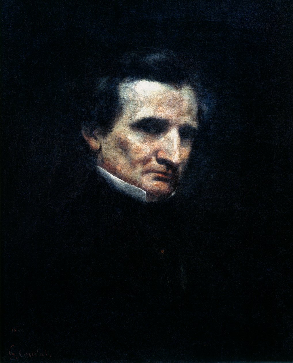 Hector Berlioz, compositeur romantique français, 1850 - Gustave Courbet