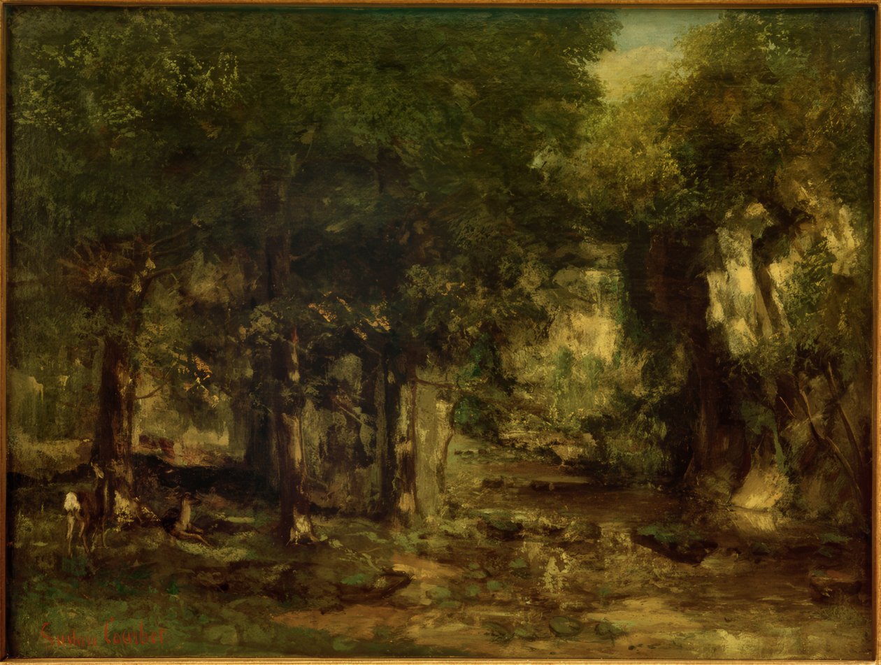 La remise de chevreuils au ruisseau de Plaisir-Fontaine - Gustave Courbet