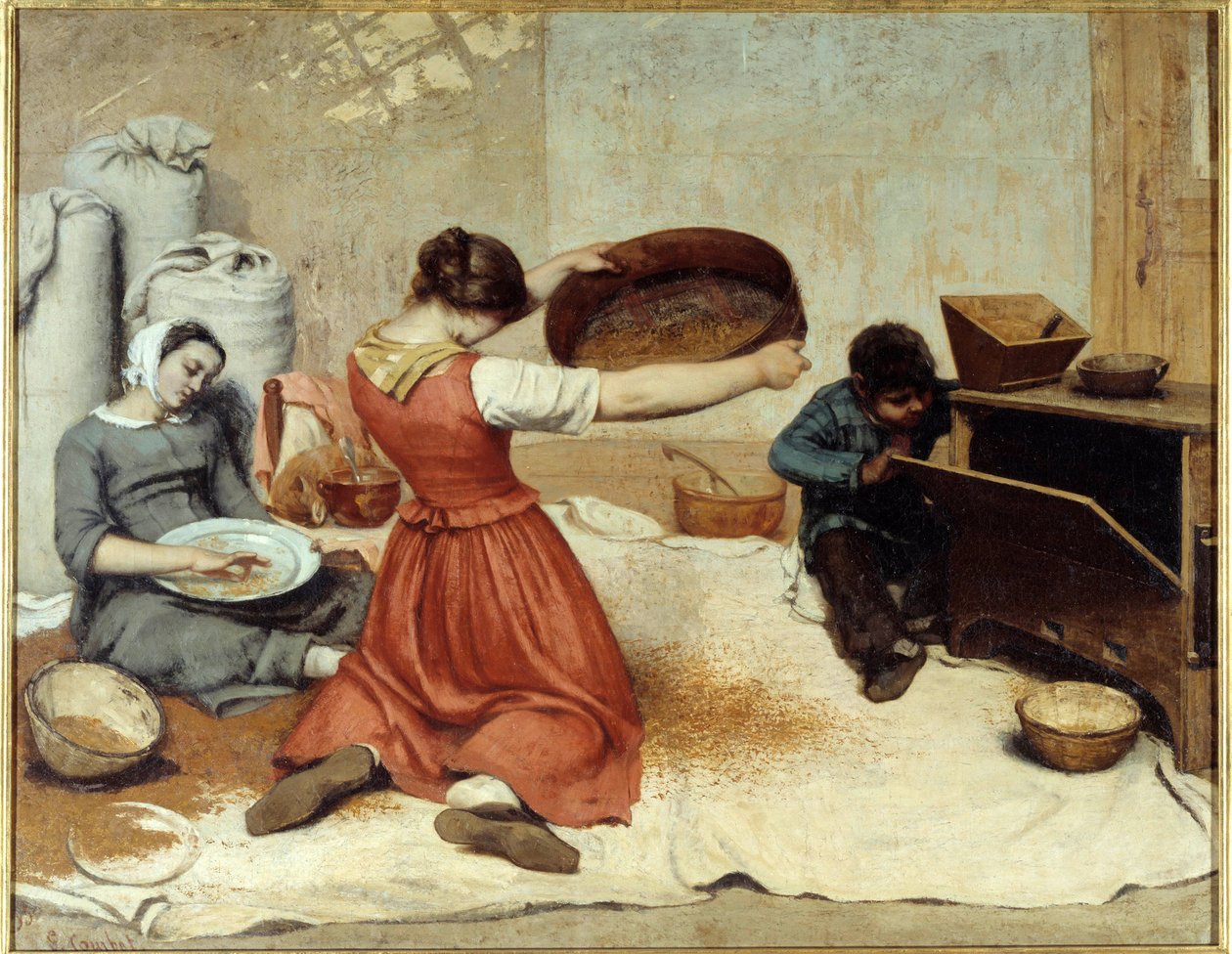 Les cribleuses de blé (1854) - Gustave Courbet