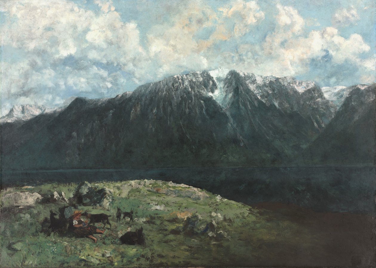 Vue panoramique des Alpes, Les Dents du Midi - Gustave Courbet