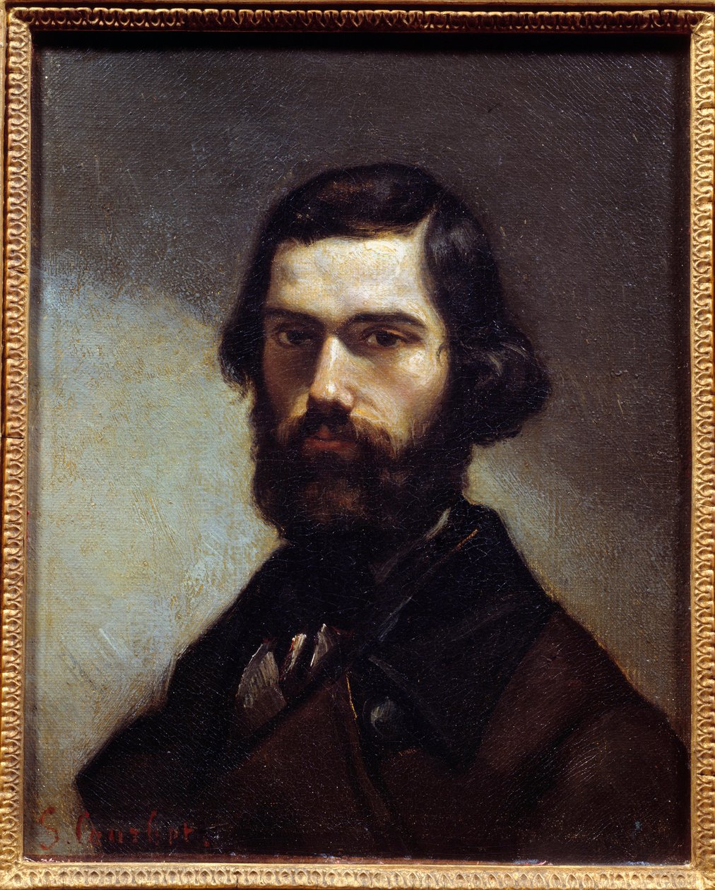 Portrait de Jules Vallès (1832-1885) écrivain, journaliste et homme politique. Peinture de Gustave Courbet (1819-1877) - Gustave Courbet